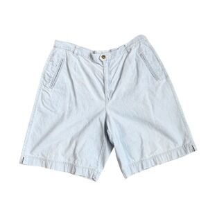 Vintage Liz Claiborne Women's Sz 16 Light Wash 100% Cotton High Waisted Shorts